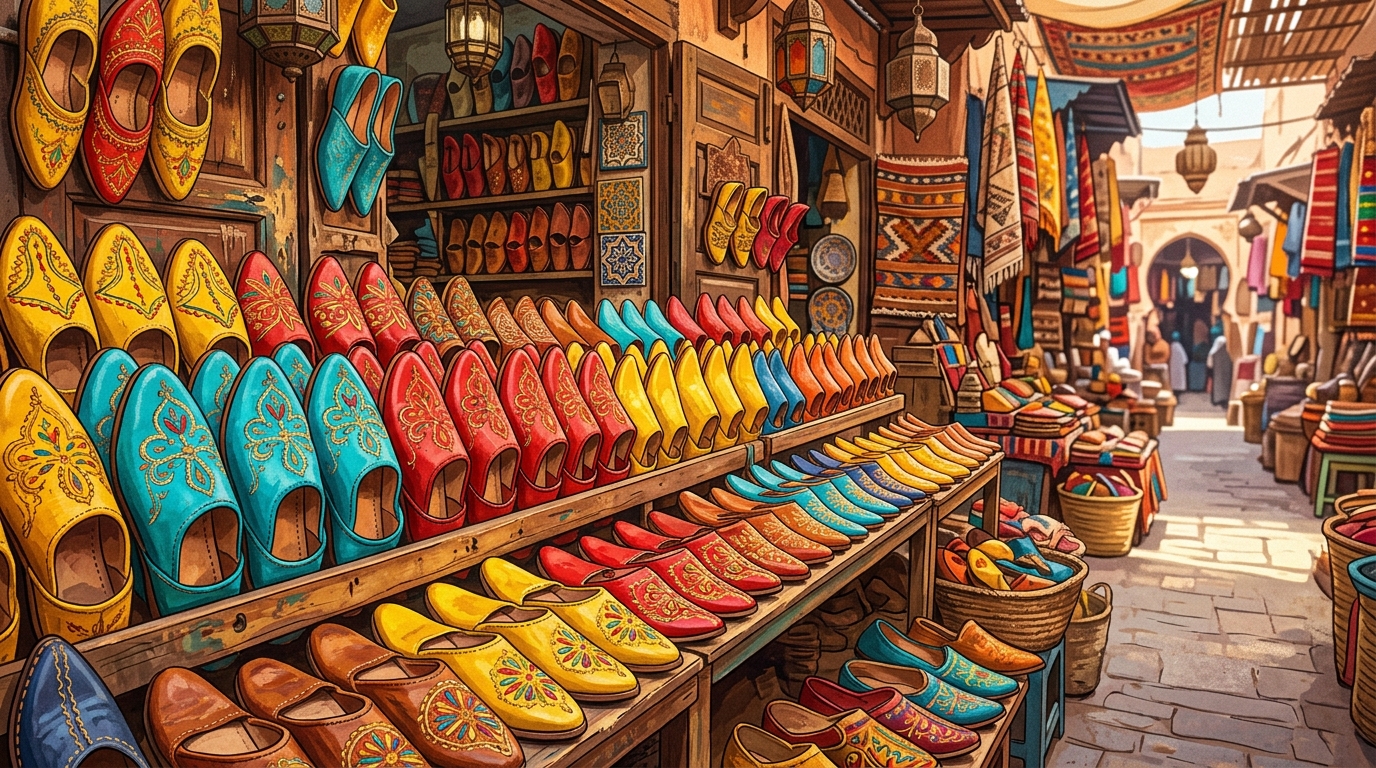 Babouche: The History and Hidden Meaning of Morocco's Pointed Leather Slippers