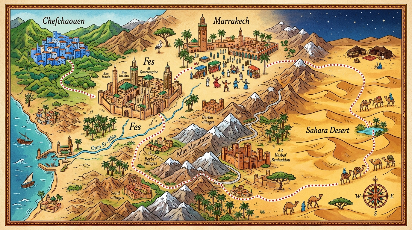 The Perfect 7-Day Morocco Itinerary (First-Timers)