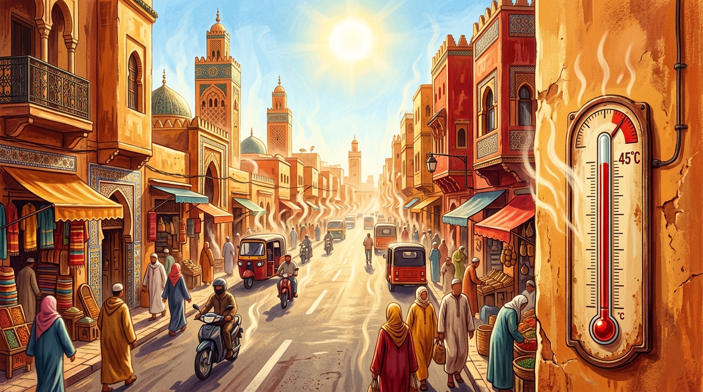 Chergui Heatwave Hits Morocco: City-by-City Temperatures & Survival Tips